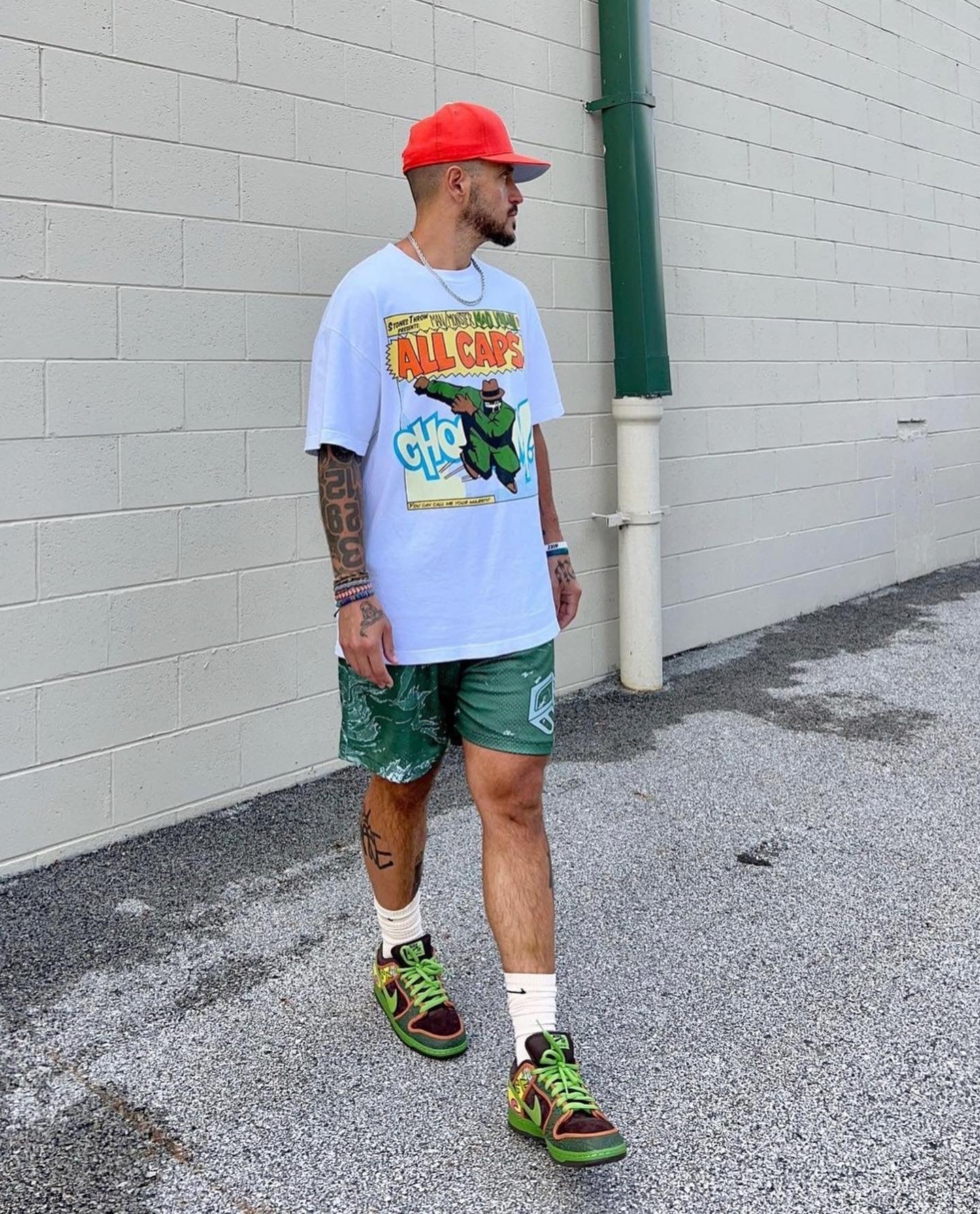 Hunter Green Marble Shorts