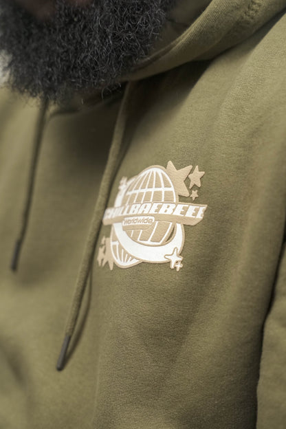 Military Olive/Tan/White Hoodie