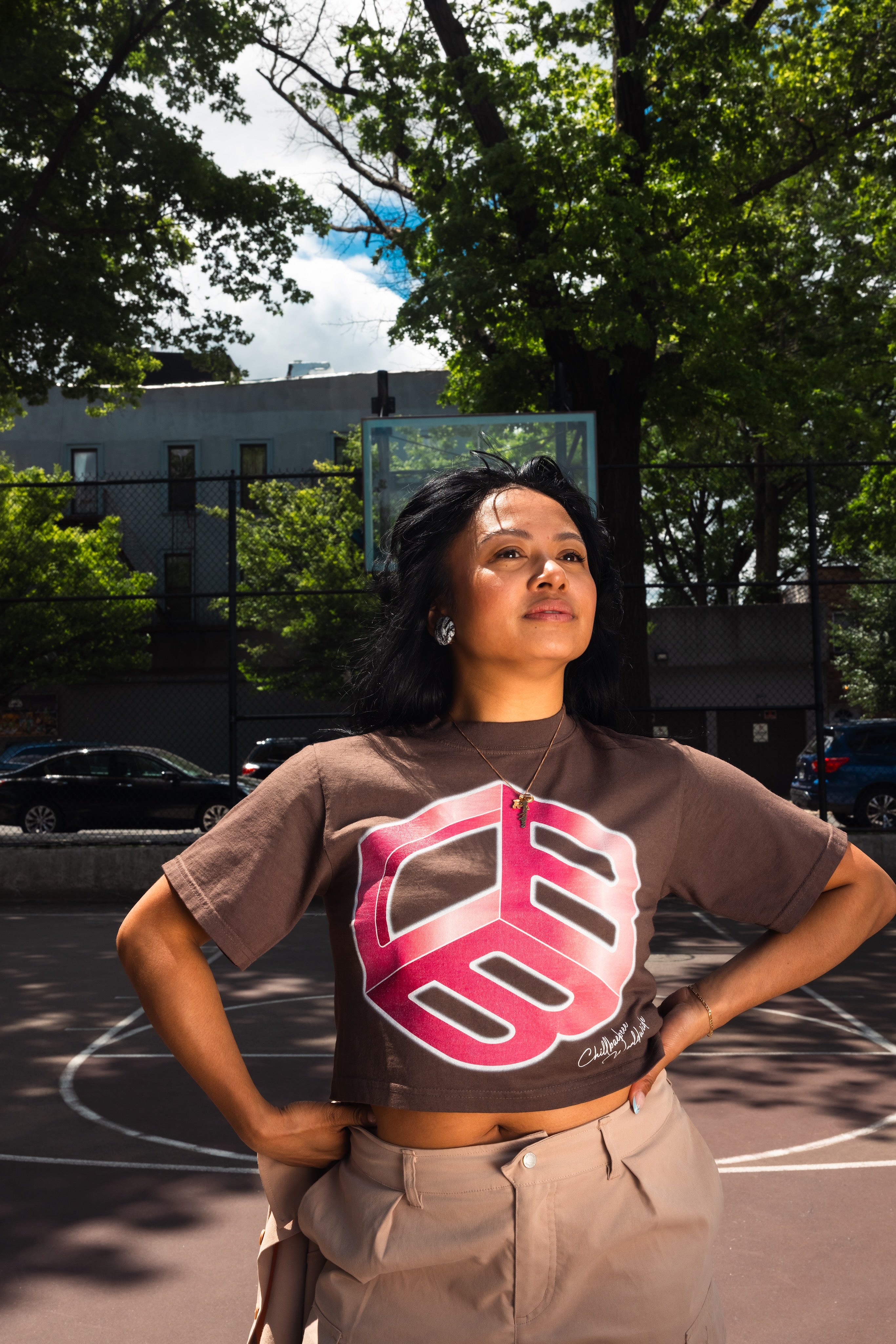 babylclub Diamond logo top トップス Women's Crop Top – CHILLBAEBEEE Worldwide