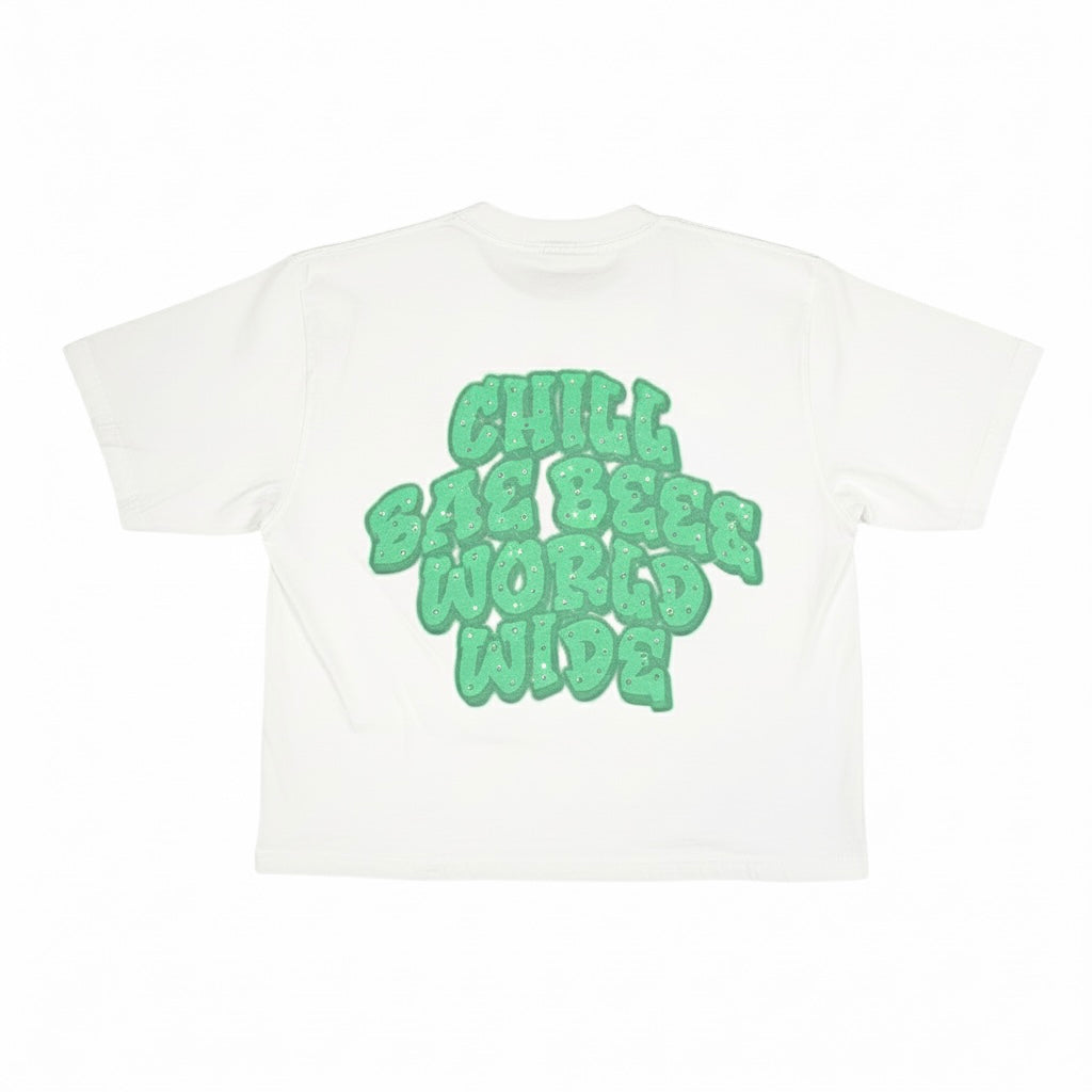 CHILLBAEBEEE WORLDWIDE Logo w Rhinestones Men’s Tee