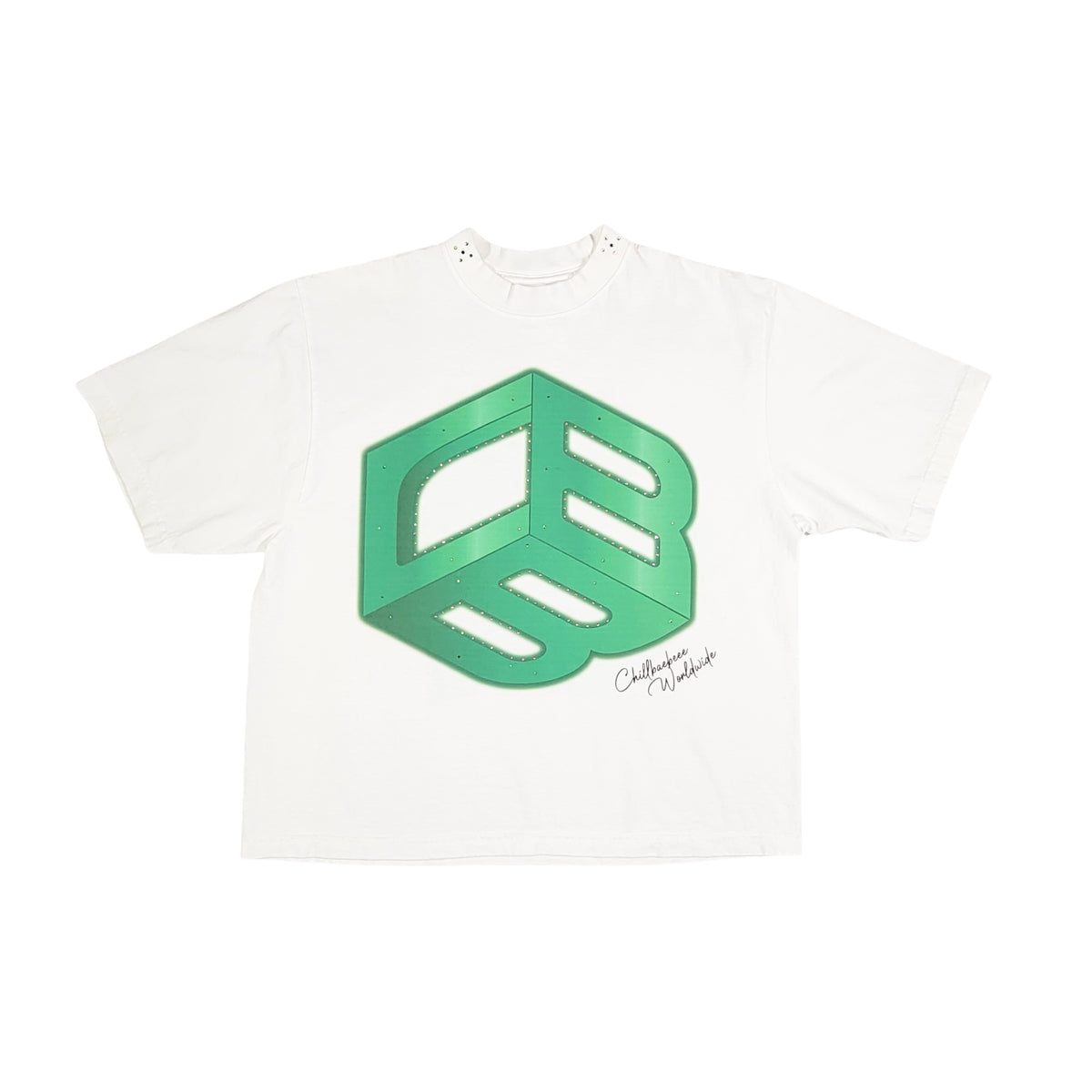 CHILLBAEBEEE WORLDWIDE Logo w Rhinestones Men’s Tee