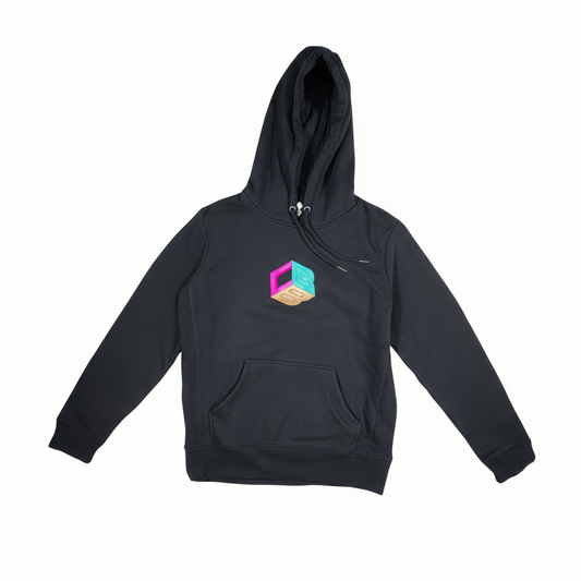 Clearance: Black Hoodie with Tri-Color CBB Logo