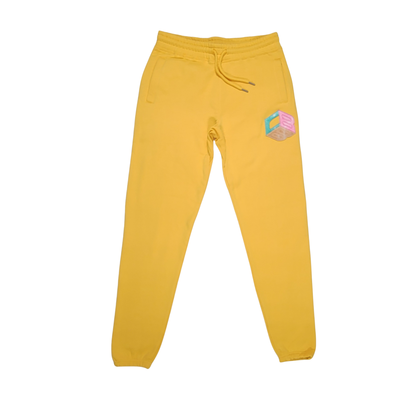Clearance: Mustard Sweatpants with CBB cube logo