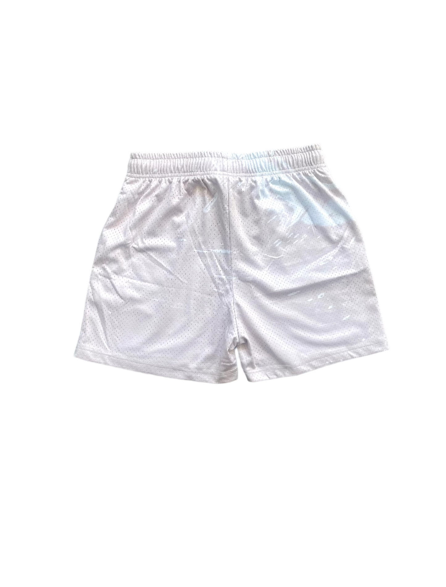 Cream/Bone Marble Mesh Shorts