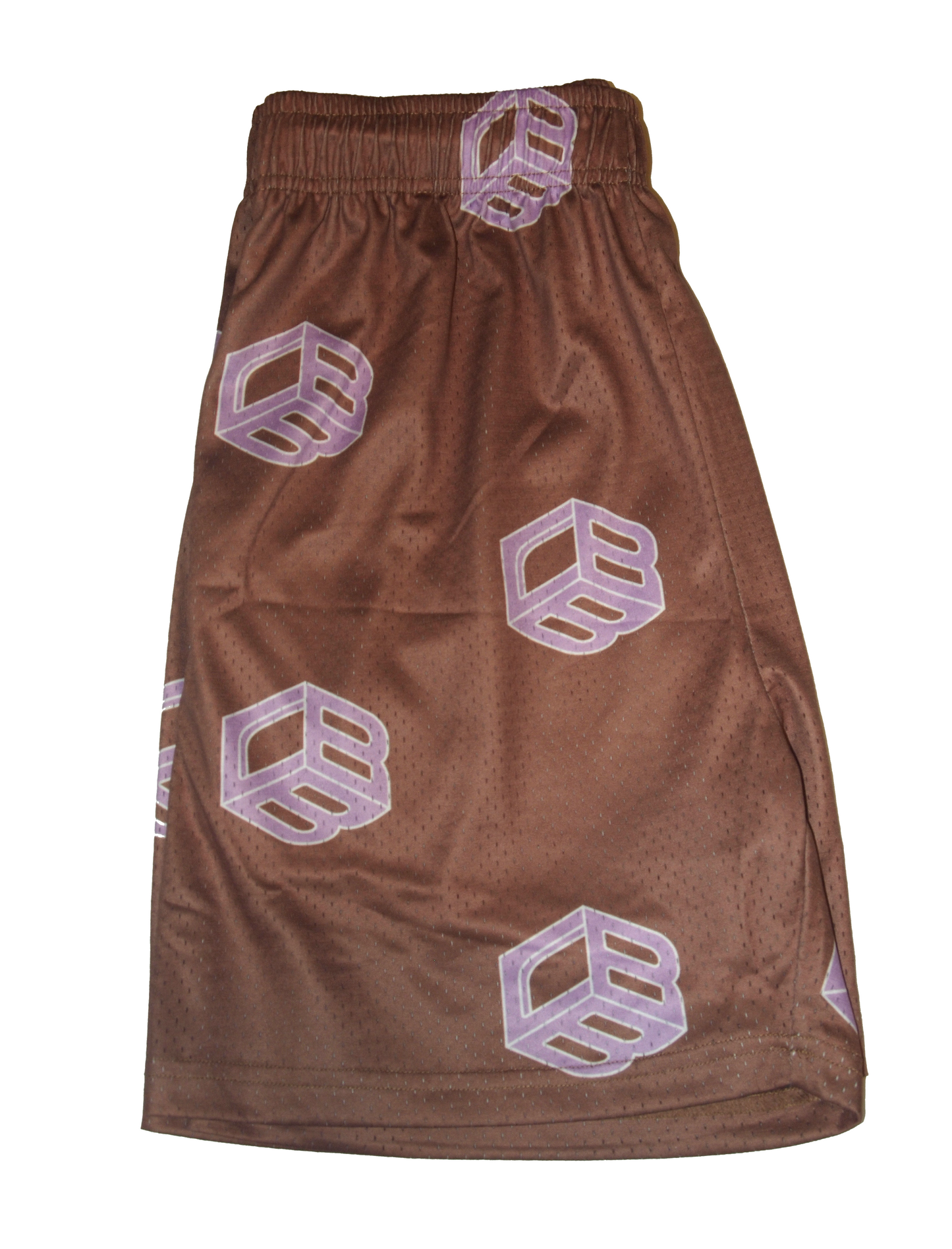 Brown and Lavender Cube Shorts