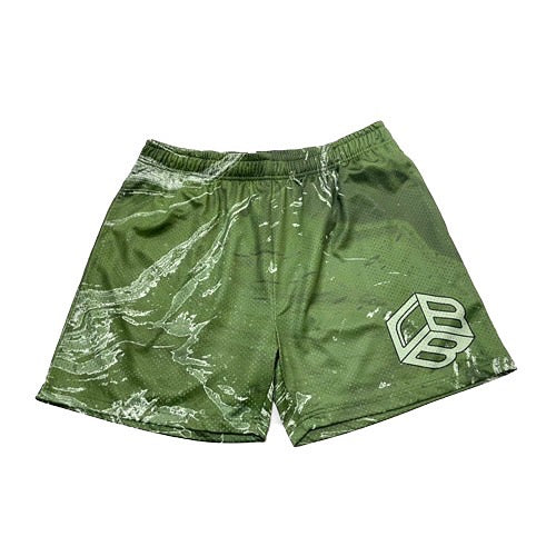 Hunter Green Marble Shorts