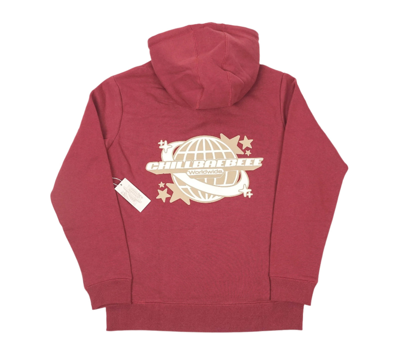 Oxblood/Tan/White Hoodie