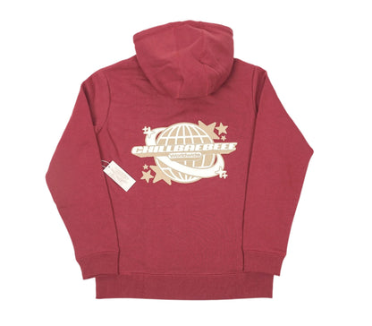 Oxblood/Tan/White Hoodie