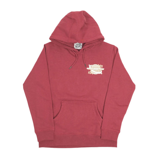Oxblood/Tan/White Hoodie
